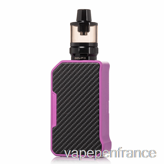 Dovpo Mvp 220w Kit De Démarrage Stylo Vape Violet En Fibre De Carbone